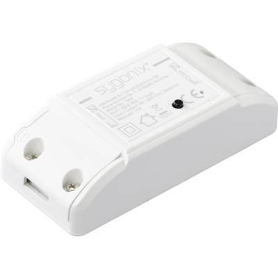 White rectangular smart home power supply with logos and certificates on the top surface.