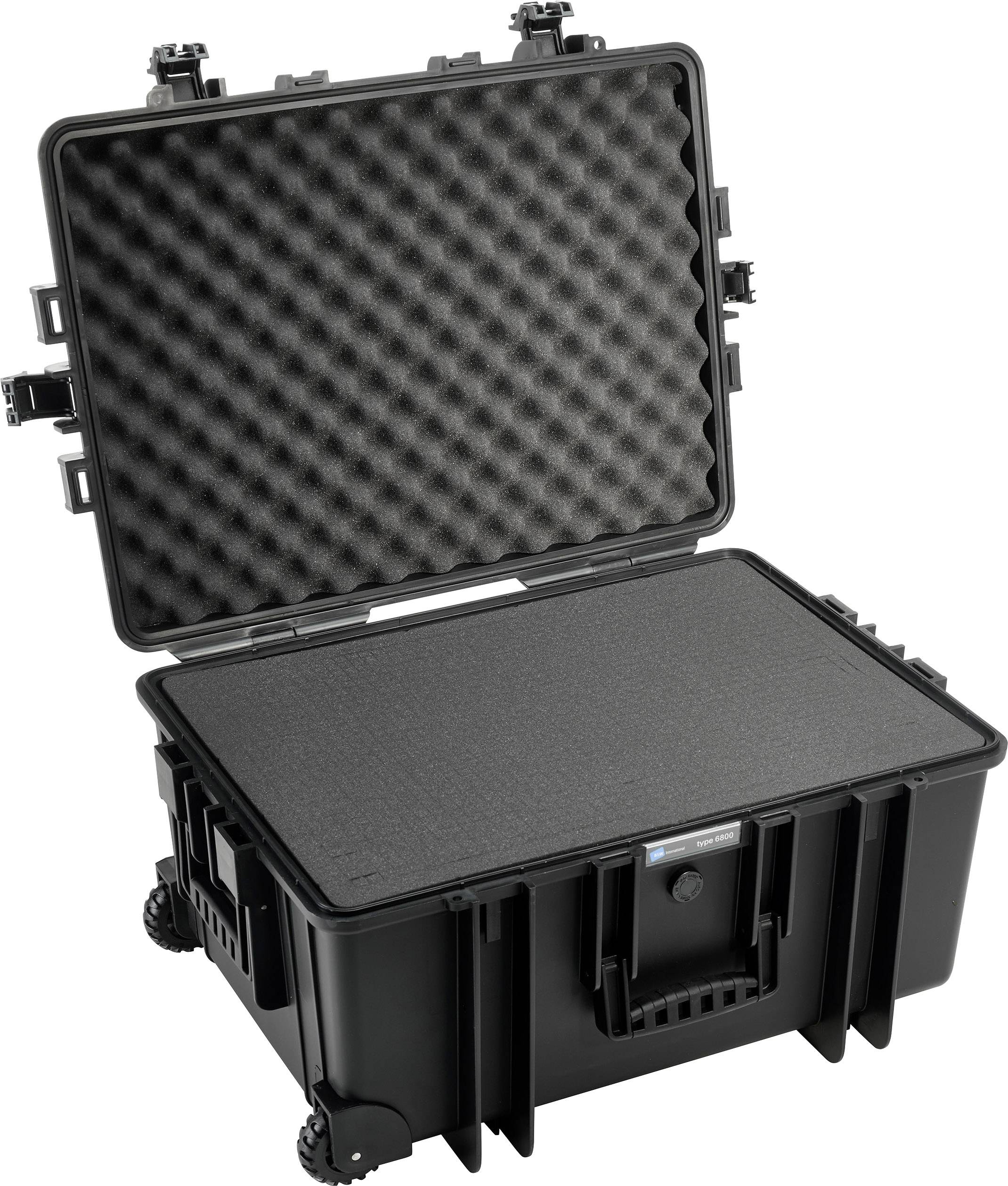 B & W International Outdoor case outdoor.cases Typ 6800 70.9 l (W x H x D) 660 x 490 x 335 mm Black 6800/B/SI