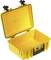 Yellow, open protective case made from durable material, suitable for safely transporting sensitive equipment.