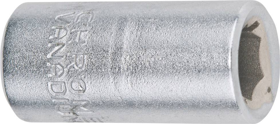 A silver-coloured hexagonal socket wrench made of chrome vanadium steel.