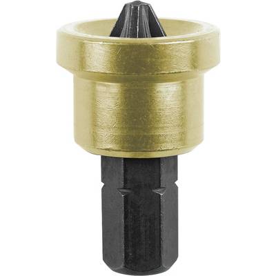 Silver deburring drill bit with yellow casing, used for removing burrs from metal workpieces.