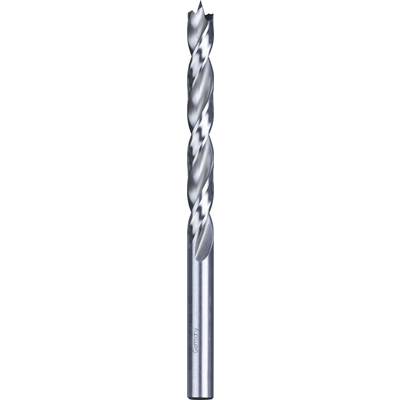 Metal milling tool with spiral cutting edges, suitable for precise machining of metal surfaces.