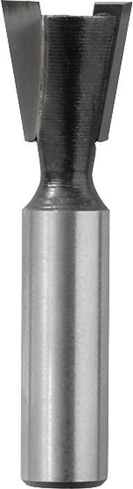 Metal milling cutter with a cylindrical shank and a sharp, tapered cutting head, suitable for precision milling in craft and industry.