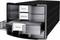 Black drawer organiser with three compartments, labelled: 'INCOMING', 'DELIVERY NOTES', 'DISPATCH', left open with an empty compartment.