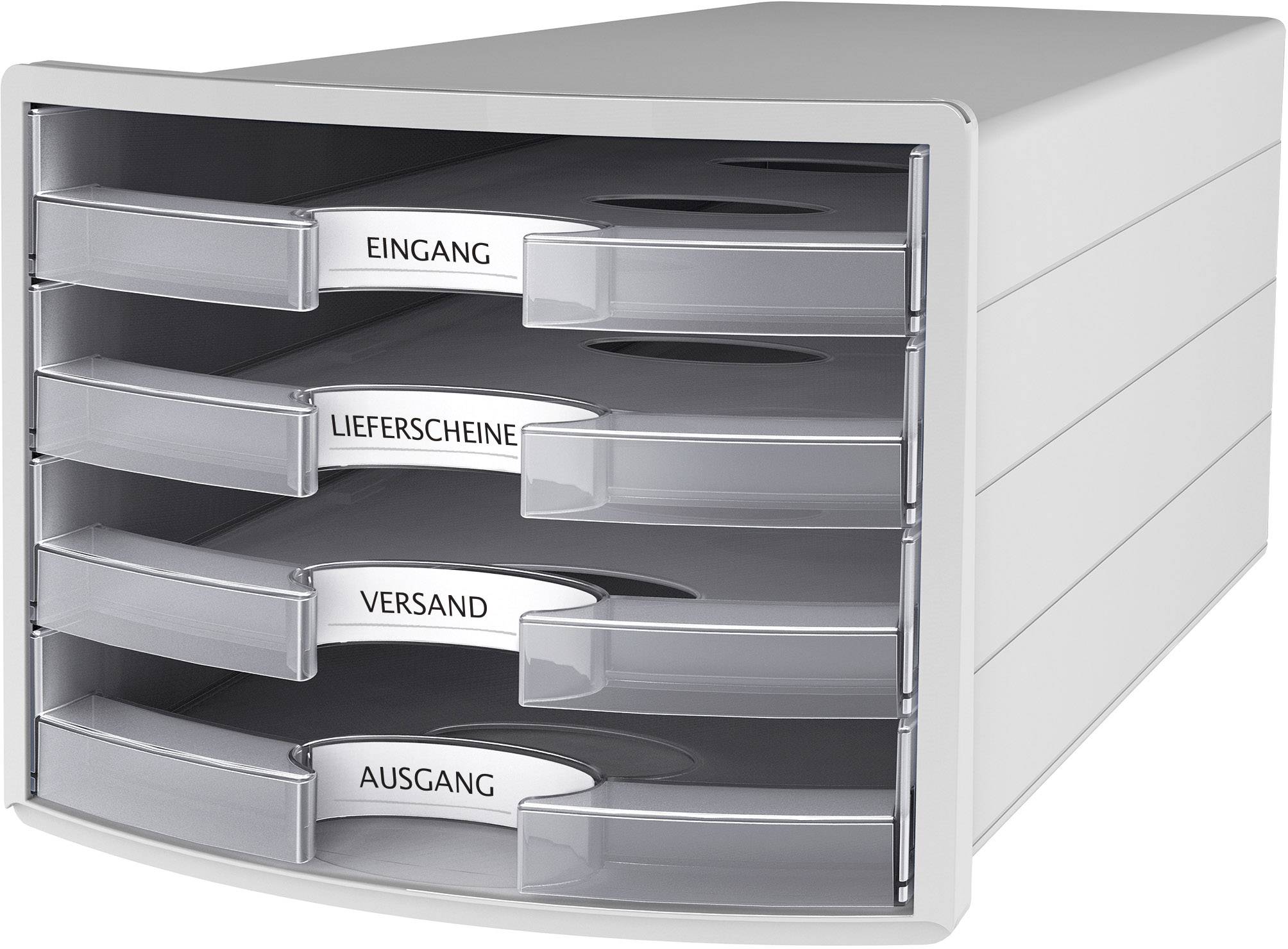 HAN IMPULS 1013-63 Desk drawer box Light grey A4 No. of drawers: 4
