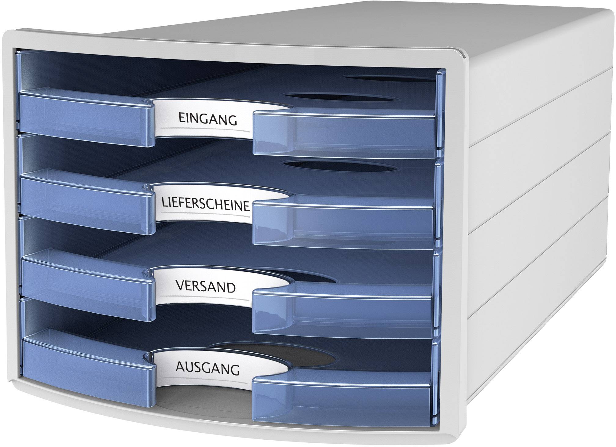 HAN IMPULS 1013-64 Desk drawer box Light grey A4 No. of drawers: 4