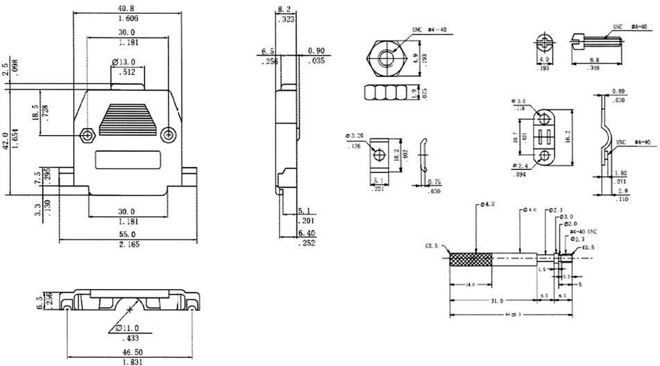 encitech CCOV25-SCL-BK 2360-0102-23 Number of pins: 25 Plastic 180 ° Black 1 pc(s)-2