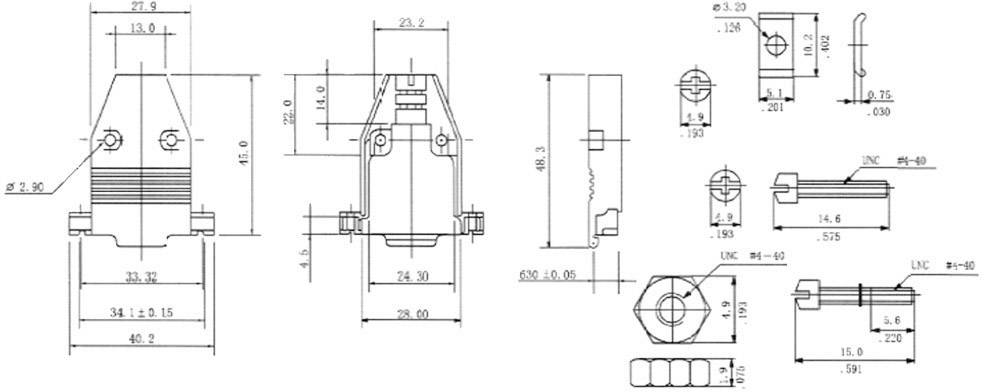 encitech CCOV15ME 2360-0106-02 Number of pins: 15 Diecast zinc 180 ° Metal 1 pc(s)-2