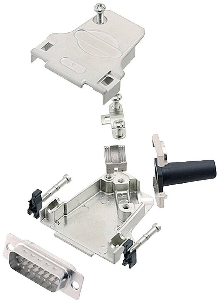 encitech D45ZF15-DBP-W-K 6355-8046-02 D-SUB pin strip set 45 ° Number of pins: 15 Solder bucket 1 pc(s)-0