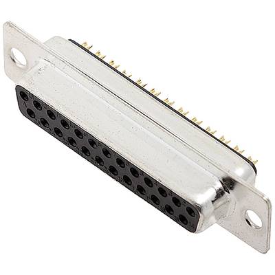 encitech DB25-SS 2101-0180-13 D-SUB receptacles 180 ° Number of pins: 25 Solder bucket 1 pc(s) Tray