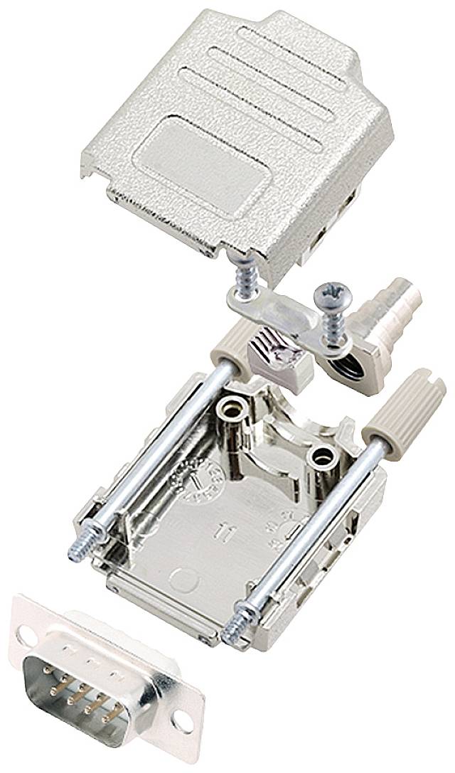 encitech DPPK09-M-DMP-W-K 6355-8004-21 D-SUB pin strip set 180 ° Number of pins: 9 Solder bucket 1 pc(s)-0