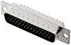 encitech HDS-44-M-T-B-S 2101-0300-03 D-SUB pin strip 180 ° Number of pins: 44 Solder bucket 1 pc(s) Tray