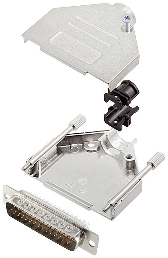 encitech DTZK25-HDP44-W-K 6355-8012-03 D-SUB pin strip set 180 ° Number of pins: 44 Solder bucket 1 pc(s)-0