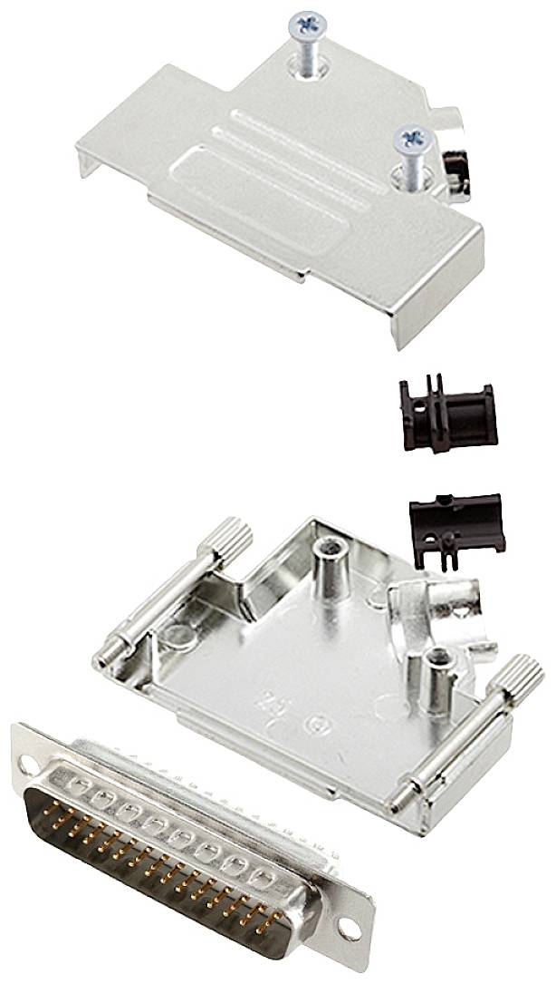 encitech D45ZK25-HDP44-W-K 6355-8013-03 D-SUB pin strip set 45 ° Number of pins: 44 Solder bucket 1 pc(s)-0