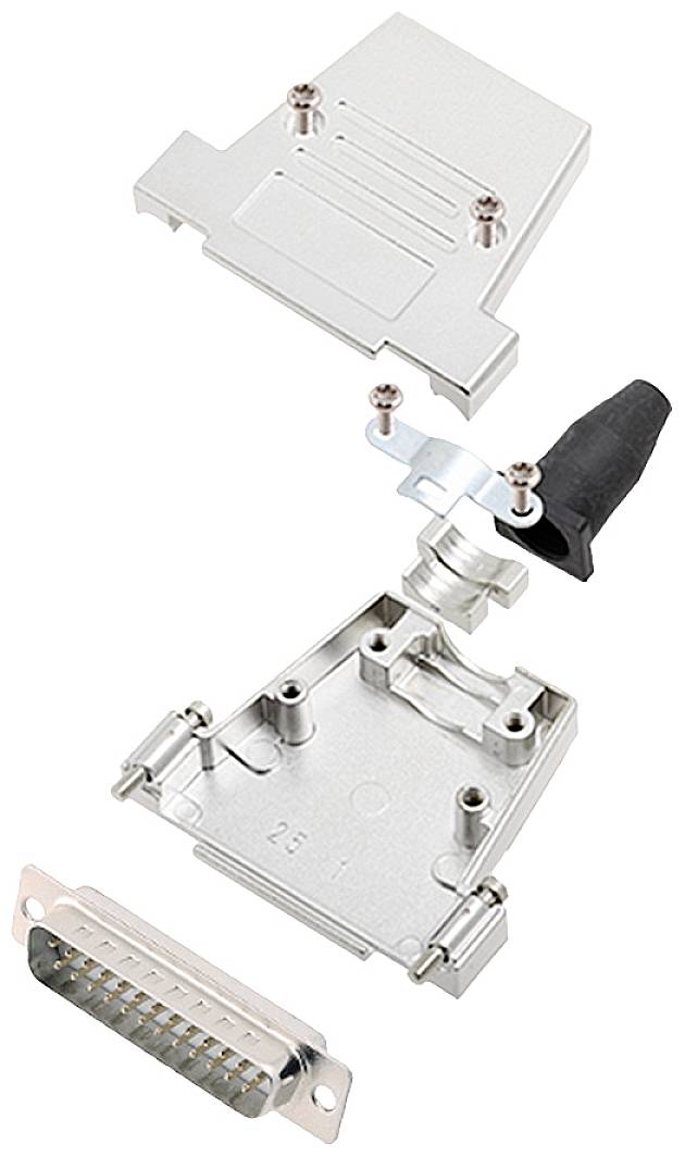 encitech DTSL25-SJSRG-T-DBP-W-K 6355-8086-03 D-SUB pin strip set 180 ° Number of pins: 25 Solder bucket 1 pc(s)-0