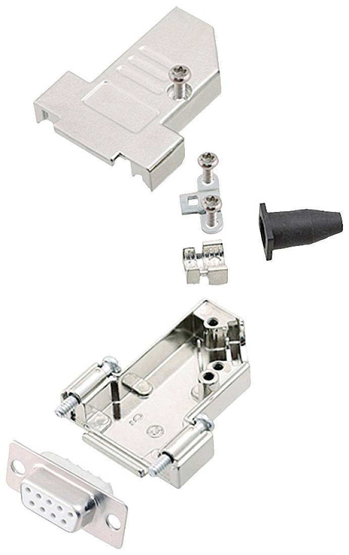 encitech DTSL09-SJSRG-S-DBS-W-K 6355-8090-11 D-SUB receptacle set 45 ° Number of pins: 9 Solder bucket 1 pc(s)-0