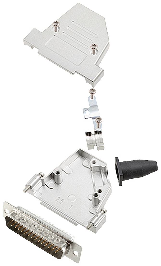 encitech DTSL25-SJSRG-S-HDP44-W-K 6355-8092-03 D-SUB pin strip set 45 ° Number of pins: 44 Solder bucket 1 pc(s)-0