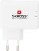 Skross 38565 USB charger 2x USB-A White, Silver Indoors incl. EU mains plug