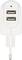 Double USB charging plug in white, suitable for simultaneously charging two devices via a single socket.