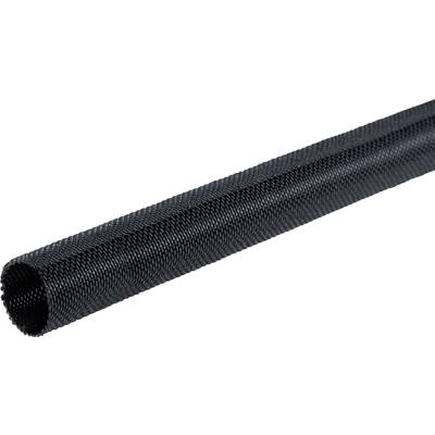 TRU COMPONENTS TC-7703272  Braided hose Black PET 5 up to 9 mm Sold per metre
