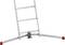 Ladder with wide rungs and red non-slip feet for increased stability. Suitable for work in elevated areas.