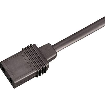 A black cable with a rectangular plug, suitable for electronic devices.
