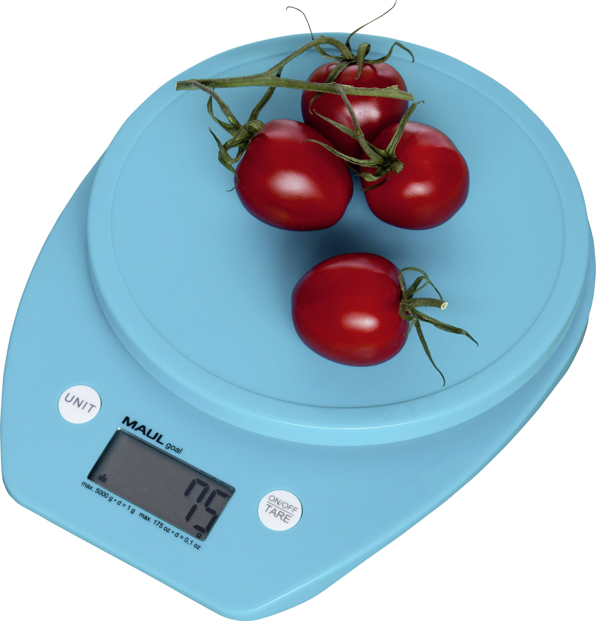 Maul 1646034 Letter scales 1646034 Weight range 5000 g Readability 1 g battery-powered Light blue-5