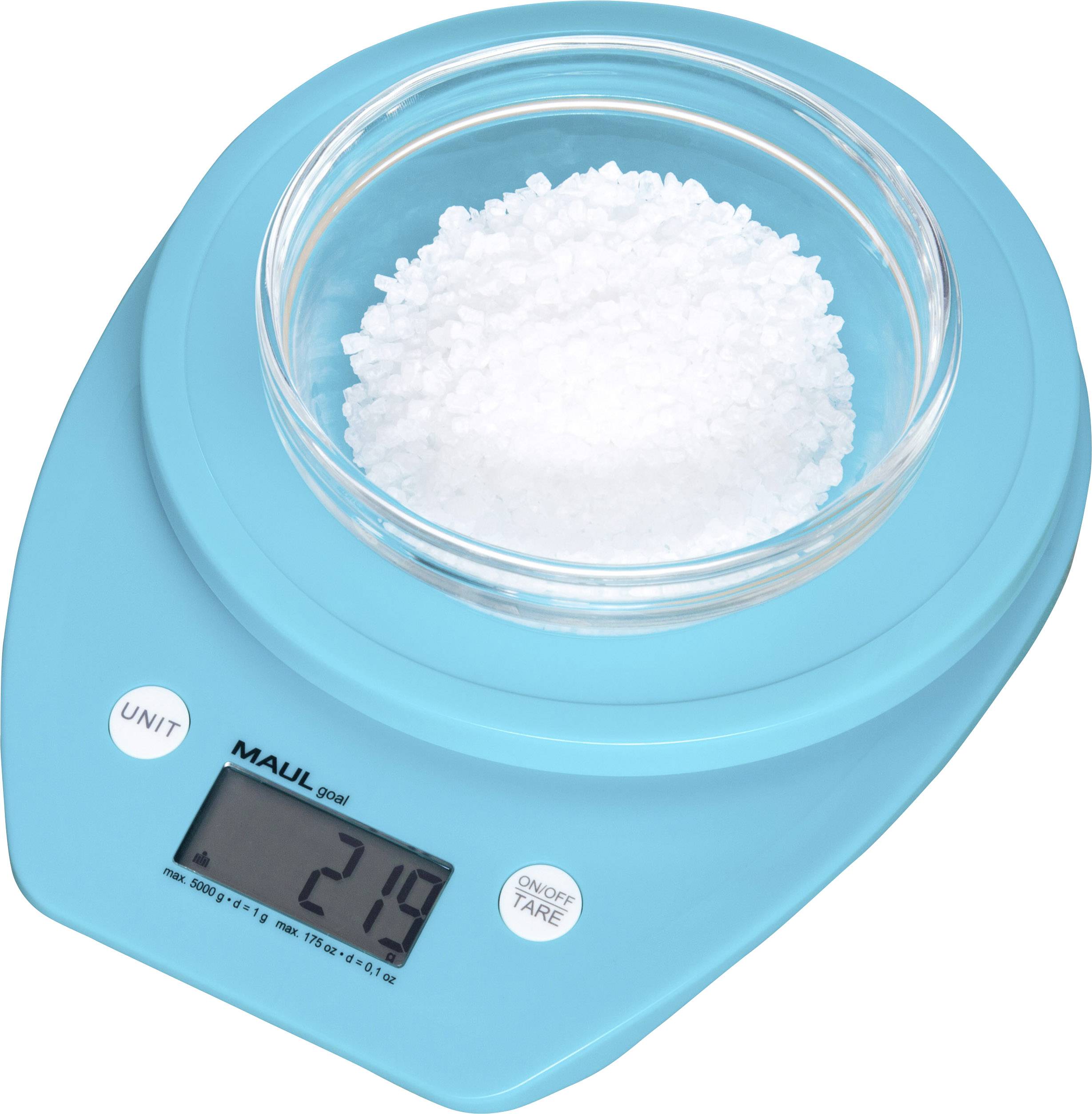 Maul 1646034 Letter scales 1646034 Weight range 5000 g Readability 1 g battery-powered Light blue-6
