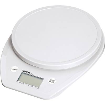 Maul 1646002 1646002 Letter scales  Weight range 5000 g Readability 1 g battery-powered White