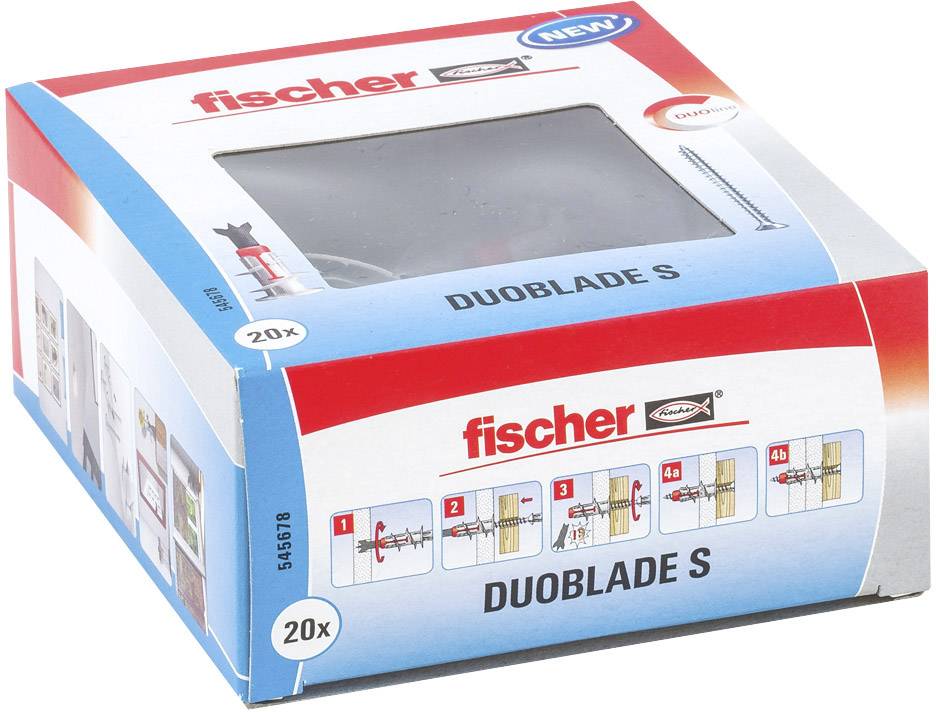 Fischer 545678 DUOBLADE S LD Drywall anchor 44 mm 20 pc(s)