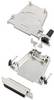 TRU COMPONENTS TCDTZF25DBSK 7708424 D-SUB receptacle set 180 ° Number of pins: 25 Solder bucket 1 pc(s)