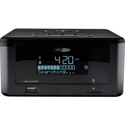 Caliber HCG 0100iDAB-BT Radio alarm clock DAB+, FM Bluetooth, USB Battery charger Black-0