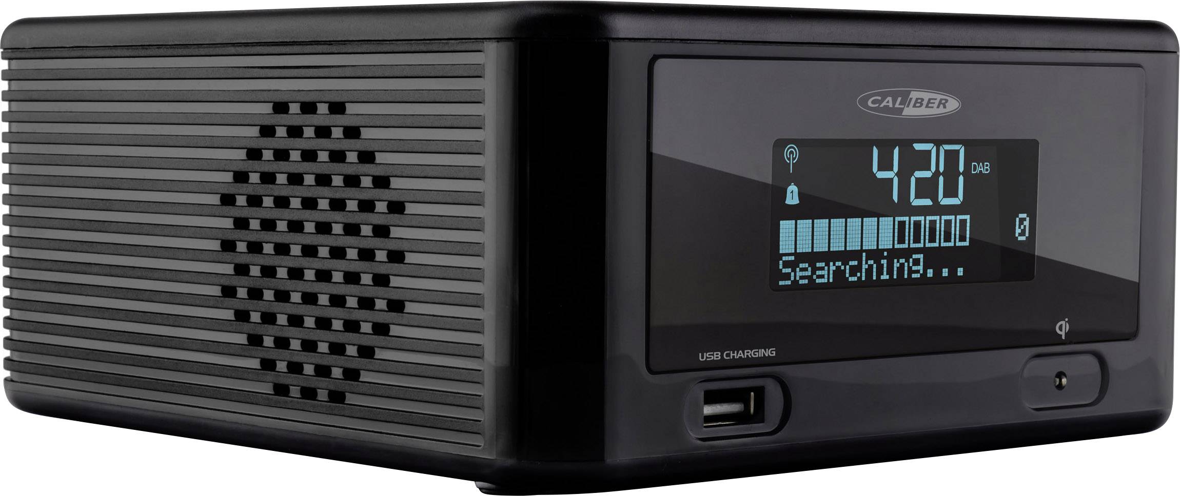 Caliber HCG 0100iDAB-BT Radio alarm clock DAB+, FM Bluetooth, USB Battery charger Black-2