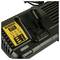 A black DEWALT charger, model DCB132, for lithium-ion batteries. It displays symbols for safety instructions.