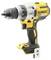 Cordless drill in the foreground with a sturdy grip and multiple adjustment options, ideal for DIY projects.