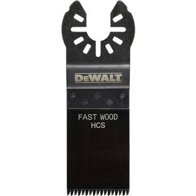 Saw blade for oscillating power tools by DeWalt, suitable for rapid wood cutting.
