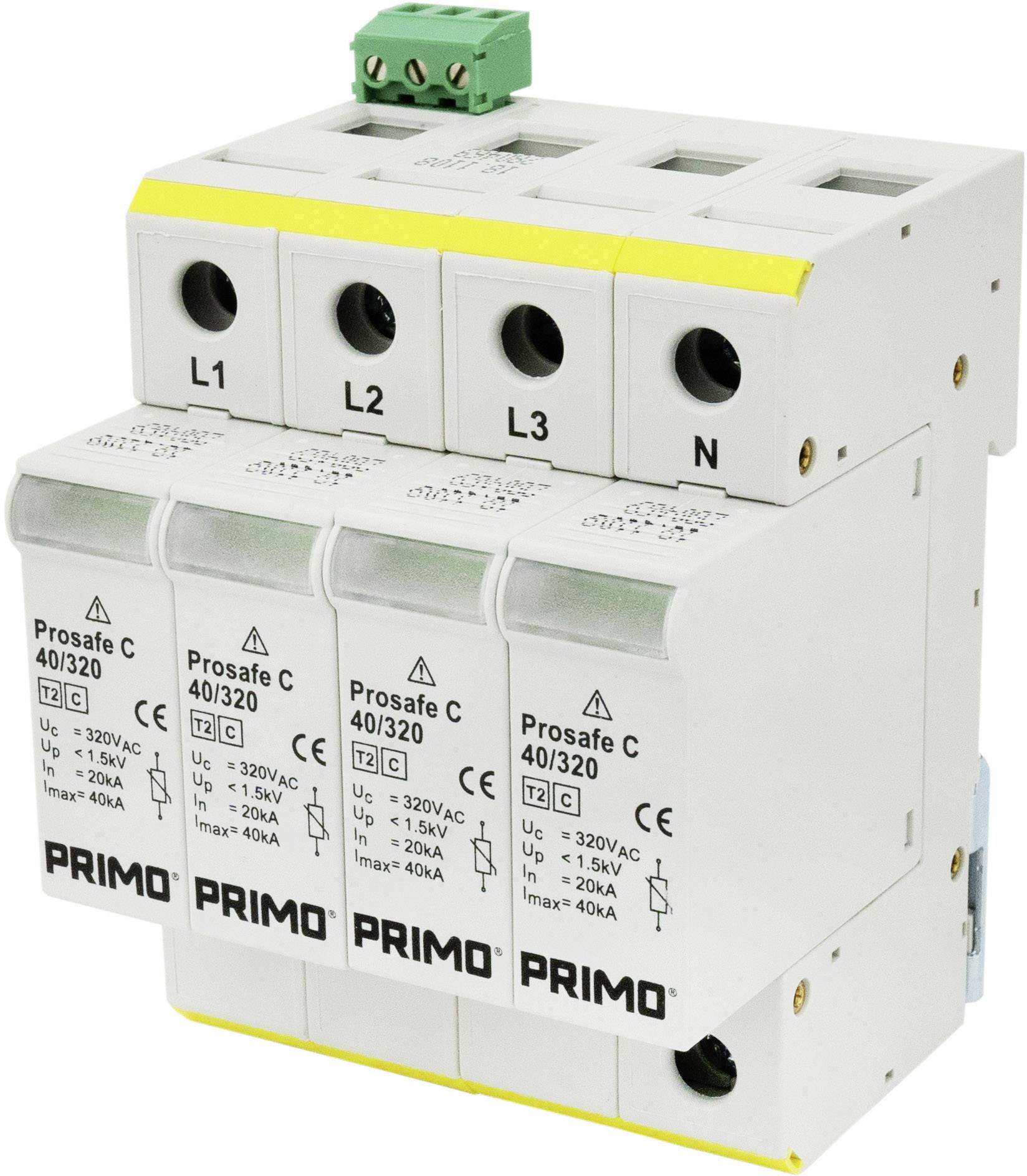 PRIMO P184 Prosafe CR 160/320 TT (3+1) Switchboard surge protection Surge protection for: Switchboards 20 kA 1 pc(s)