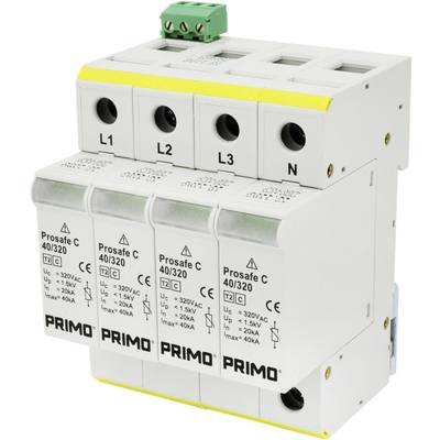 PRIMO P184 Prosafe CR 160/320 TT (3+1) Switchboard surge protection Surge protection for: Switchboards 20 kA 1 pc(s)