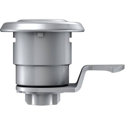 Metallic, cylindrical component with a lateral tab, likely an inlet valve or mechanical part.