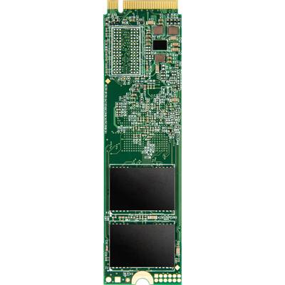 Green M.2 NVMe SSD circuit board with visible electronic components and gold connector contacts on top.