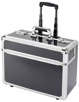 Alumaxx 45129 Pilot flight case Combination lock (W x H x D) 46 x 36.5 x 18 cm Silver, Carbon-0