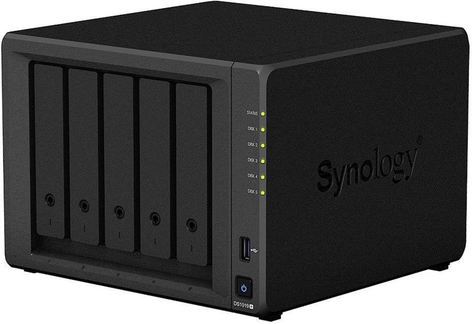 Synology DiskStation DS1019+ NAS server casing 5 Bay 2x M2 slot
