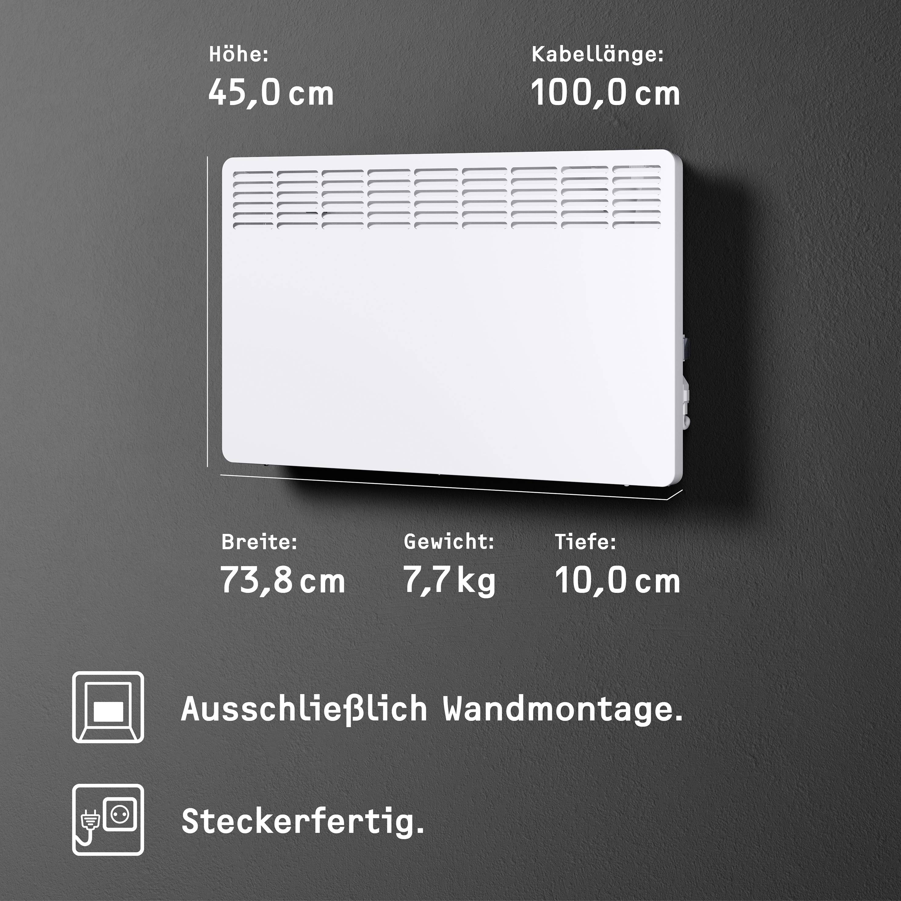 Stiebel Eltron 236528 CNS 200 TREND Convector 2000 W Alpine white-7