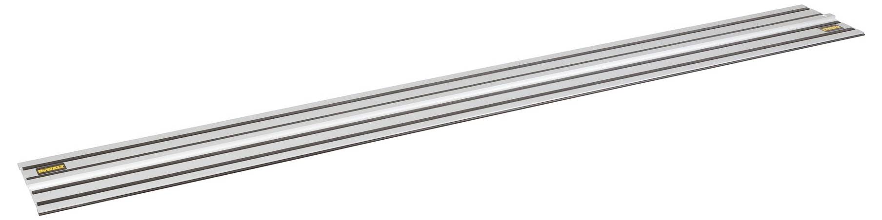 A long, metallic guide rail with multiple parallel lines, used for precise guidance of tools during cutting operations.