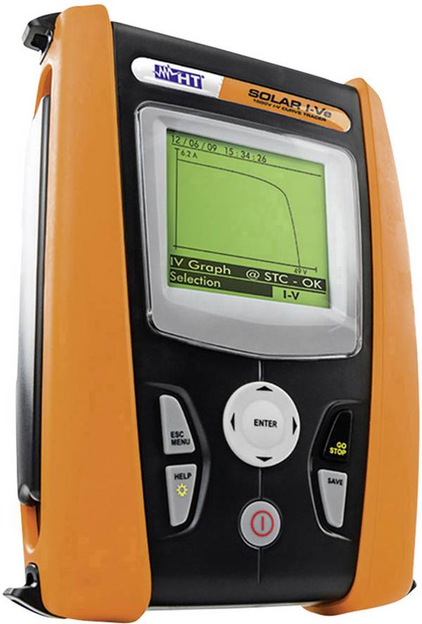 HT Instruments SOLAR I-VE PV multimeter Digital Data logger, Environmental reading mode CAT II 1000 V, CAT III 300 V