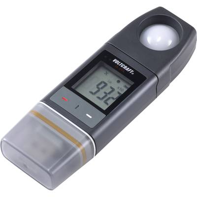 A digital light meter for measuring illuminance, displays the value '93.2' on a screen.