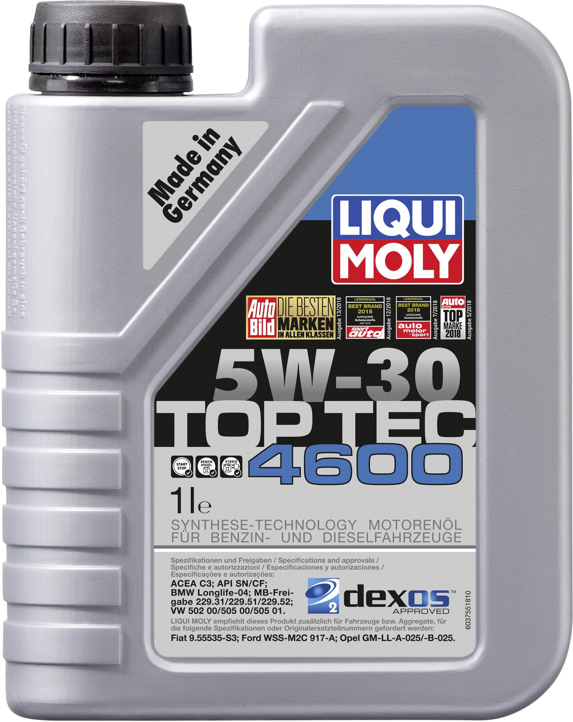 Buy Liqui Moly Top Tec 4600 5W-30 3755 Engine oil 1 l