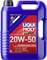 Blue container with red Liqui Moly label, 5 litre capacity, 20W-50 Touring High Tech motor oil, mineral-based, from Germany.