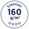 'Everyday 160 g/m²' with four stars underneath, indicates paper quality.