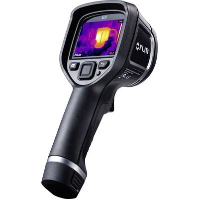 Portable thermal imaging camera, displaying heat distribution with a colour scale on the screen. Primarily used in technical and maintenance applications.